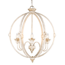 Golden 0892-6 AI - Golden Lighting Jules 6-light Chandelier in Antique Ivory